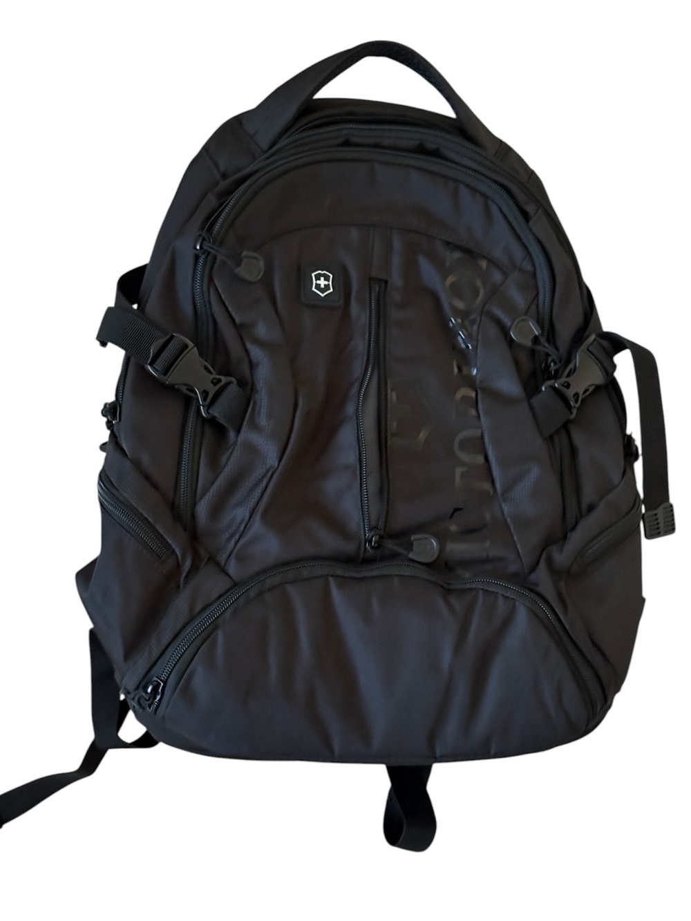 Victorinox VX Sport Scout Laptop Backpack Black Travel Pockets Excellent